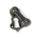 From The Anvil - Matt Black Beehive Escutcheon - 46690 - Choice Handles