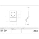 From The Anvil - Aged Brass Rim Cylinder Pull - 46697 - Choice Handles