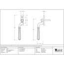 From The Anvil - Hinton Espag - LH - Polished Brass - 46702 - Choice Handles