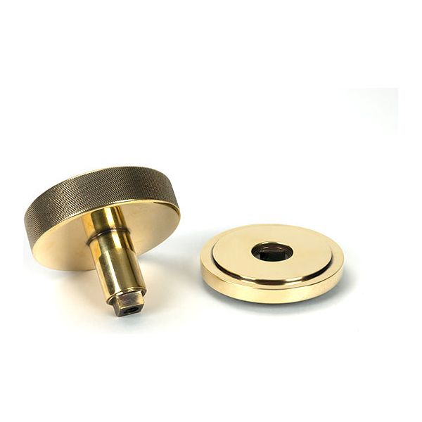 From The Anvil - Aged Brass Brompton Centre Door Knob (Art Deco) - 46735