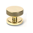 From The Anvil - Aged Brass Brompton Centre Door Knob (Art Deco) - 46735 - Choice Handles