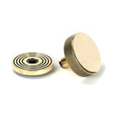 From The Anvil - Aged Brass Brompton Centre Door Knob (Beehive) - 46736 - Choice Handles