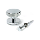 From The Anvil - Polished Chrome Brompton Centre Door Knob (Plain) - 46738 - Choice Handles