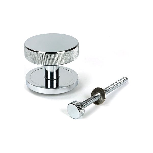 From The Anvil - Polished Chrome Brompton Centre Door Knob (Plain) - 46738