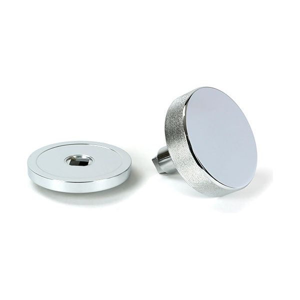 From The Anvil - Polished Chrome Brompton Centre Door Knob (Plain) - 46738
