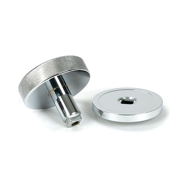 From The Anvil - Polished Chrome Brompton Centre Door Knob (Plain) - 46738