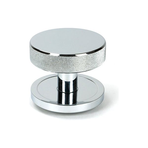 From The Anvil - Polished Chrome Brompton Centre Door Knob (Plain) - 46738