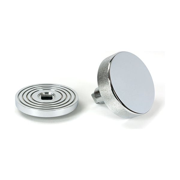 From The Anvil - Polished Chrome Brompton Centre Door Knob (Beehive) - 46740