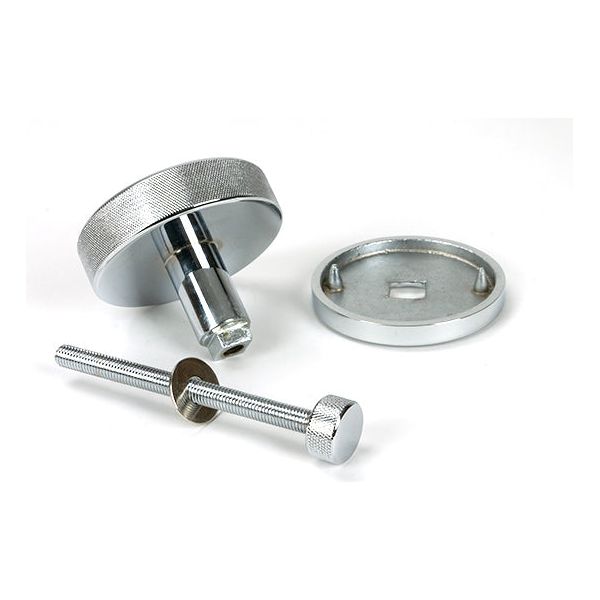From The Anvil - Polished Chrome Brompton Centre Door Knob (Beehive) - 46740