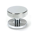 From The Anvil - Polished Chrome Brompton Centre Door Knob (Beehive) - 46740 - Choice Handles