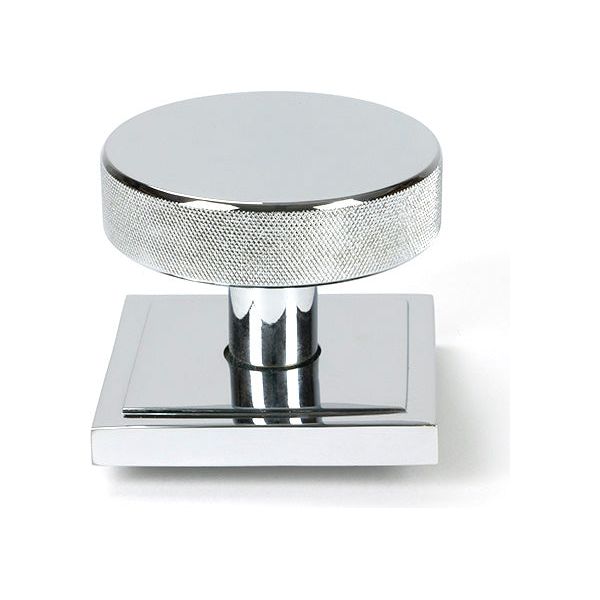 From The Anvil - Polished Chrome Brompton Centre Door Knob (Square) - 46741