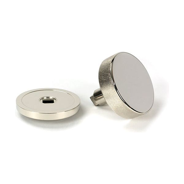 From The Anvil - Polished Nickel Brompton Centre Door Knob (Plain) - 46742
