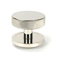 From The Anvil - Polished Nickel Brompton Centre Door Knob (Plain) - 46742 - Choice Handles