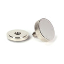 From The Anvil - Polished Nickel Brompton Centre Door Knob (Art Deco) - 46743 - Choice Handles