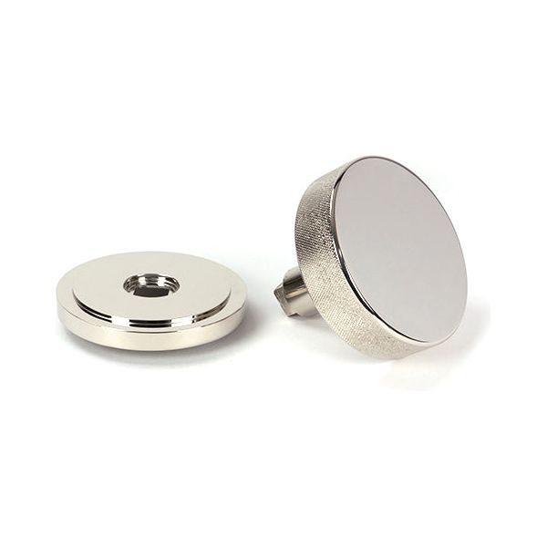 From The Anvil - Polished Nickel Brompton Centre Door Knob (Art Deco) - 46743