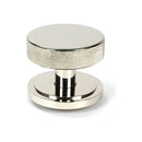 From The Anvil - Polished Nickel Brompton Centre Door Knob (Art Deco) - 46743 - Choice Handles