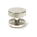 From The Anvil - Polished Nickel Brompton Centre Door Knob (Beehive) - 46744 - Choice Handles