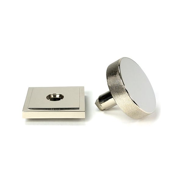 From The Anvil - Polished Nickel Brompton Centre Door Knob (Square) - 46745