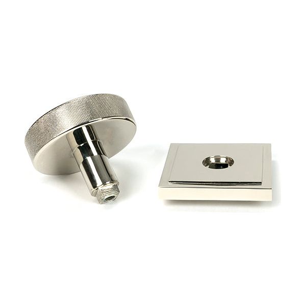 From The Anvil - Polished Nickel Brompton Centre Door Knob (Square) - 46745