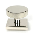 From The Anvil - Polished Nickel Brompton Centre Door Knob (Square) - 46745 - Choice Handles