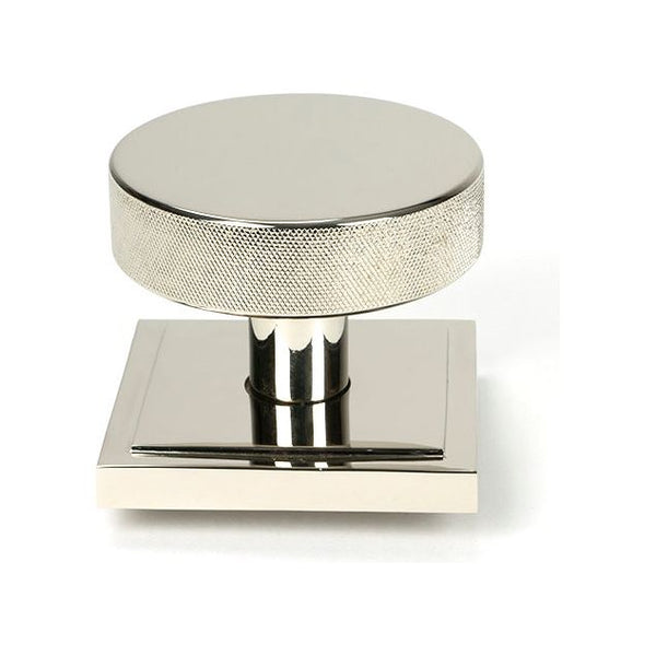 From The Anvil - Polished Nickel Brompton Centre Door Knob (Square) - 46745