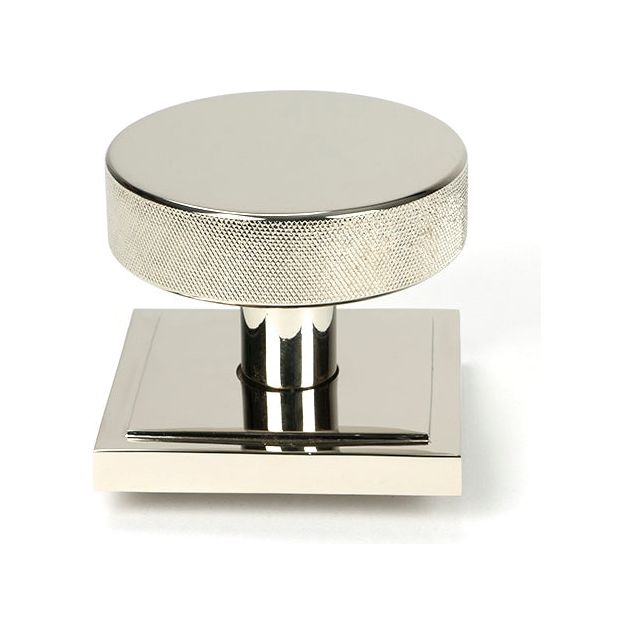 From The Anvil - Polished Nickel Brompton Centre Door Knob (Square) - 46745