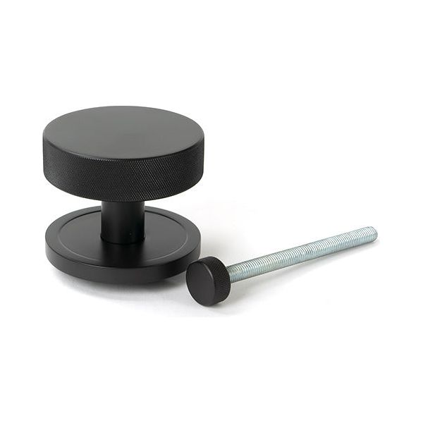 From The Anvil - Aged Bronze Brompton Centre Door Knob (Art Deco) - 46747