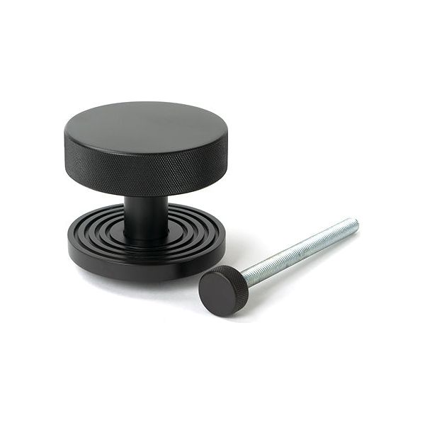 From The Anvil - Aged Bronze Brompton Centre Door Knob (Beehive) - 46748