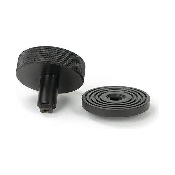 From The Anvil - Aged Bronze Brompton Centre Door Knob (Beehive) - 46748