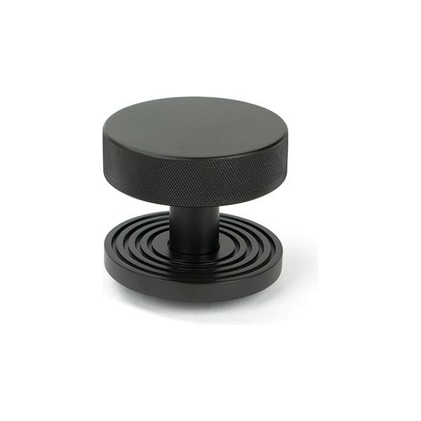 From The Anvil - Aged Bronze Brompton Centre Door Knob (Beehive) - 46748