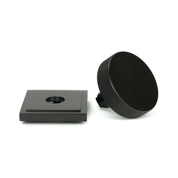 From The Anvil - Aged Bronze Brompton Centre Door Knob (Square) - 46749