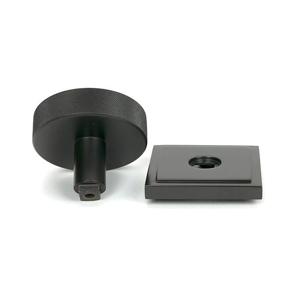 From The Anvil - Aged Bronze Brompton Centre Door Knob (Square) - 46749