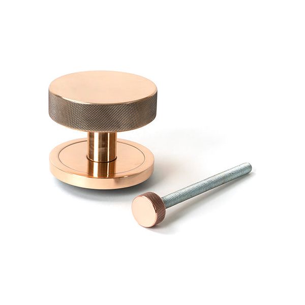 From The Anvil - Polished Bronze Brompton Centre Door Knob (Plain) - 46750