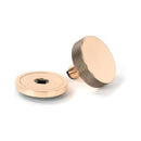 From The Anvil - Polished Bronze Brompton Centre Door Knob (Plain) - 46750 - Choice Handles