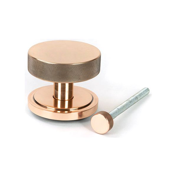 From The Anvil - Polished Bronze Brompton Centre Door Knob (Art Deco) - 46751