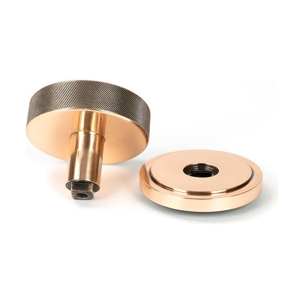 From The Anvil - Polished Bronze Brompton Centre Door Knob (Art Deco) - 46751