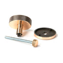 From The Anvil - Polished Bronze Brompton Centre Door Knob (Art Deco) - 46751 - Choice Handles