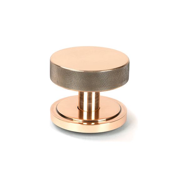 From The Anvil - Polished Bronze Brompton Centre Door Knob (Art Deco) - 46751