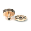 From The Anvil - Polished Bronze Brompton Centre Door Knob (Beehive) - 46752 - Choice Handles