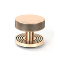 From The Anvil - Polished Bronze Brompton Centre Door Knob (Beehive) - 46752 - Choice Handles