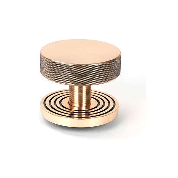 From The Anvil - Polished Bronze Brompton Centre Door Knob (Beehive) - 46752