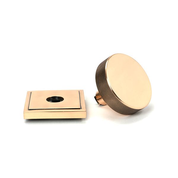 From The Anvil - Polished Bronze Brompton Centre Door Knob (Square) - 46753