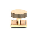 From The Anvil - Polished Bronze Brompton Centre Door Knob (Square) - 46753 - Choice Handles