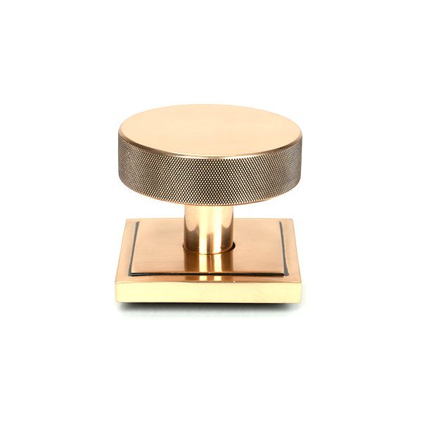 From The Anvil - Polished Bronze Brompton Centre Door Knob (Square) - 46753