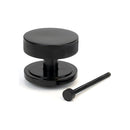 From The Anvil - Black Brompton Centre Door Knob (Art Deco) - 46755 - Choice Handles