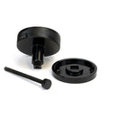 From The Anvil - Black Brompton Centre Door Knob (Beehive) - 46756 - Choice Handles