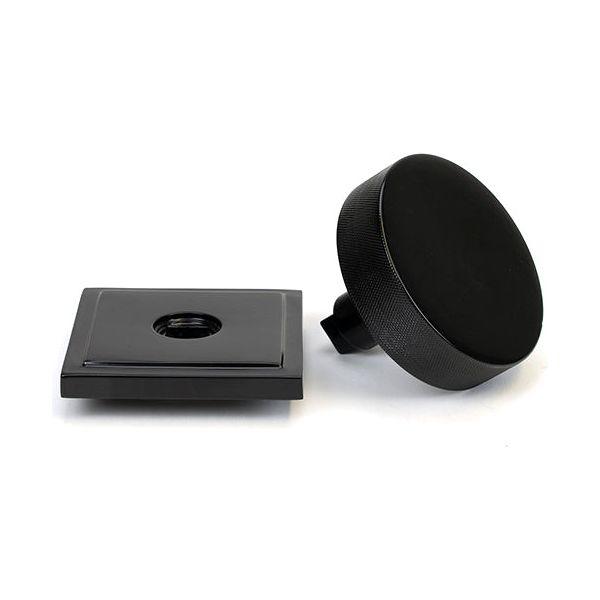 From The Anvil - Black Brompton Centre Door Knob (Square) - 46757