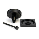 From The Anvil - Black Brompton Centre Door Knob (Square) - 46757 - Choice Handles