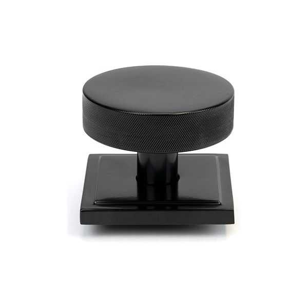 From The Anvil - Black Brompton Centre Door Knob (Square) - 46757