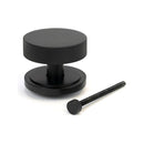 From The Anvil - Matt Black Brompton Centre Door Knob (Beehive) - 46760 - Choice Handles